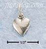 Sterling Silver TINY PUFFED HEART CHARM