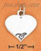 Sterling Silver 18MM ENGRAVABLE HEART CHARM
