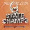 Sterling Silver "STATE CHAMPS" CHARM