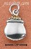 Sterling Silver TWO-TONE POT OF GOLD CHARM
