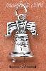 Sterling Silver LIBERTY BELL CHARM (HOLLOW BACK)
