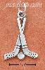Sterling Silver HOCKEY STICKS AND PUCK CHARM