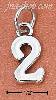 Sterling Silver "2" TWO CHARM