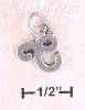 Sterling Silver "C" SCROLLED CHARM