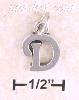 Sterling Silver "D" SCROLLED CHARM