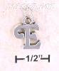 Sterling Silver "E" SCROLLED CHARM