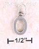 Sterling Silver "O" SCROLLED CHARM