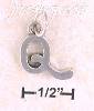 Sterling Silver "Q" SCROLLED CHARM