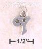 Sterling Silver "Y" SCROLLED CHARM