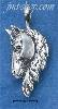 Sterling Silver LARGE ANTIQUED HORSE HEAD PENDANT