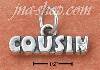 Sterling Silver "COUSIN" CHARM