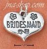 Sterling Silver "BRIDESMAID" HEART CHARM