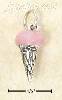 Sterling Silver 3D ENAMELED STRAWBERRY ICE CREAM CONE CHARM