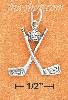 Sterling Silver ANTIQUED CROSSED GOLF CLUBS WITH BALL CHARM (APP Sterling Silver ANTIQUED CROSSED GOLF CLUBS WITH BALL CHARM (APP