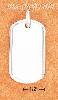 Sterling Silver ITALIAN 23X40MM DOG TAG PENDANT WITH RAISED BORD