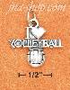 Sterling Silver ANTIQUED "I HEART VOLLEYBALL" WITH VOLLEYBALL CH Sterling Silver ANTIQUED "I HEART VOLLEYBALL" WITH VOLLEYBALL CH
