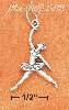 Sterling Silver ANTIQUED 3D LEAPING BALLERINA CHARM Sterling Silver ANTIQUED 3D LEAPING BALLERINA CHARM