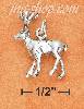 Sterling Silver ANTIQUED 3D DEER CHARM WITH FULL RACK