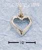 Sterling Silver SMALL OPEN HEART CHARM