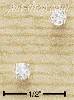 Sterling Silver 3MM ROUND CLEAR CZ POSTS