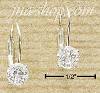 Sterling Silver 5MM ROUND CZ LEVERBACK EARRINGS