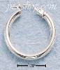 Sterling Silver 22MM TUBULAR HOOP WITH FRENCH LOCK EARRINGS (3MM