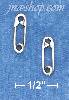 Sterling Silver SAFETY PIN POST EARRINGS