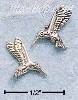 Sterling Silver Hummingbird Earrings On Stainless Steel Posts And Nuts