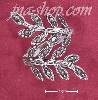 Sterling Silver MARCASITE LEAFY BRANCH BYPASS RING (6-9)
