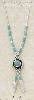 Sterling Silver 16" LS NECKLACE W/ TURQUOISE HESHI & RND TURQUOI