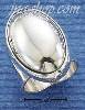 Sterling Silver JUMBO 17x25MM OVAL SILVER RING W/ 15MM TAPERED S