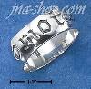 Sterling Silver 7MM "AMORE" BAND (5-9)