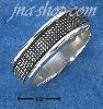 Sterling Silver MENS ANTIQUED DOTTED TEXTURED SPINNER BAND (8-13