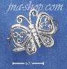 Sterling Silver ANTIQUED FILIGREE BUTTERFLY RING (5-9)