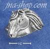 Sterling Silver ANTIQUED SIDE VIEW HORSE HEAD RING