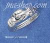 Sterling Silver HANDS & HEART RING (OPENS)