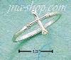 Sterling Silver SMALL CROSS RING W/ FANCY POINTS SIZES 5-9