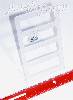 CLEAR PLASTIC EARRING DISPLAY 4"x6.5" RACK W/HOLES FOR 16 PAIR O
