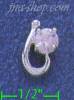 Sterling Silver CZ Charm Pendant