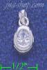 Sterling Silver CZ Charm Pendant