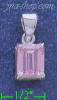Sterling Silver CZ Charm Pendant