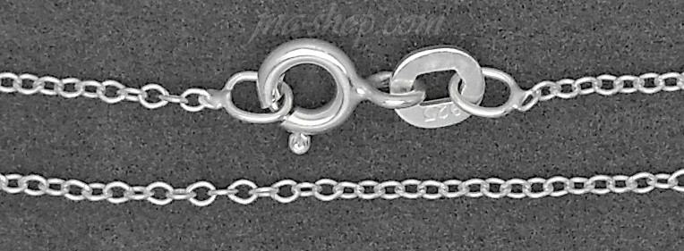 18" Sterling Silver Cable Chain 1.25mm - Click Image to Close