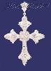 Sterling Silver Big CZ DC Cross Charm Pendant Sterling Silver Big CZ DC Cross Charm Pendant