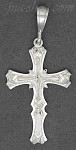 Sterling Silver DC Cross Charm Pendant