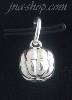 Sterling Silver Small Corrugated Bell Rattle Charm Pendant Sterling Silver Small Corrugated Bell Rattle Charm Pendant