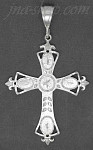 Sterling Silver DC Big Cross Charm Pendant