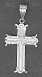 Sterling Silver DC Cross Charm Pendant