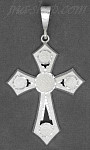 Sterling Silver DC Cross Charm Pendant