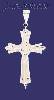 Sterling Silver DC Cross Charm Pendant Sterling Silver DC Cross Charm Pendant