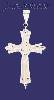 Sterling Silver DC Cross Charm Pendant